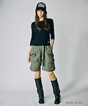 【直営限定ITEM】7/8レングスルーズTシャツ (KHAKI) CQ-49065H