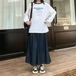 インディゴデニムキュロットパンツ ・12232