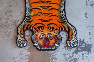 Tibetan Tiger Rug 《XSサイズ•シルク009》チベタンタイガーラグ