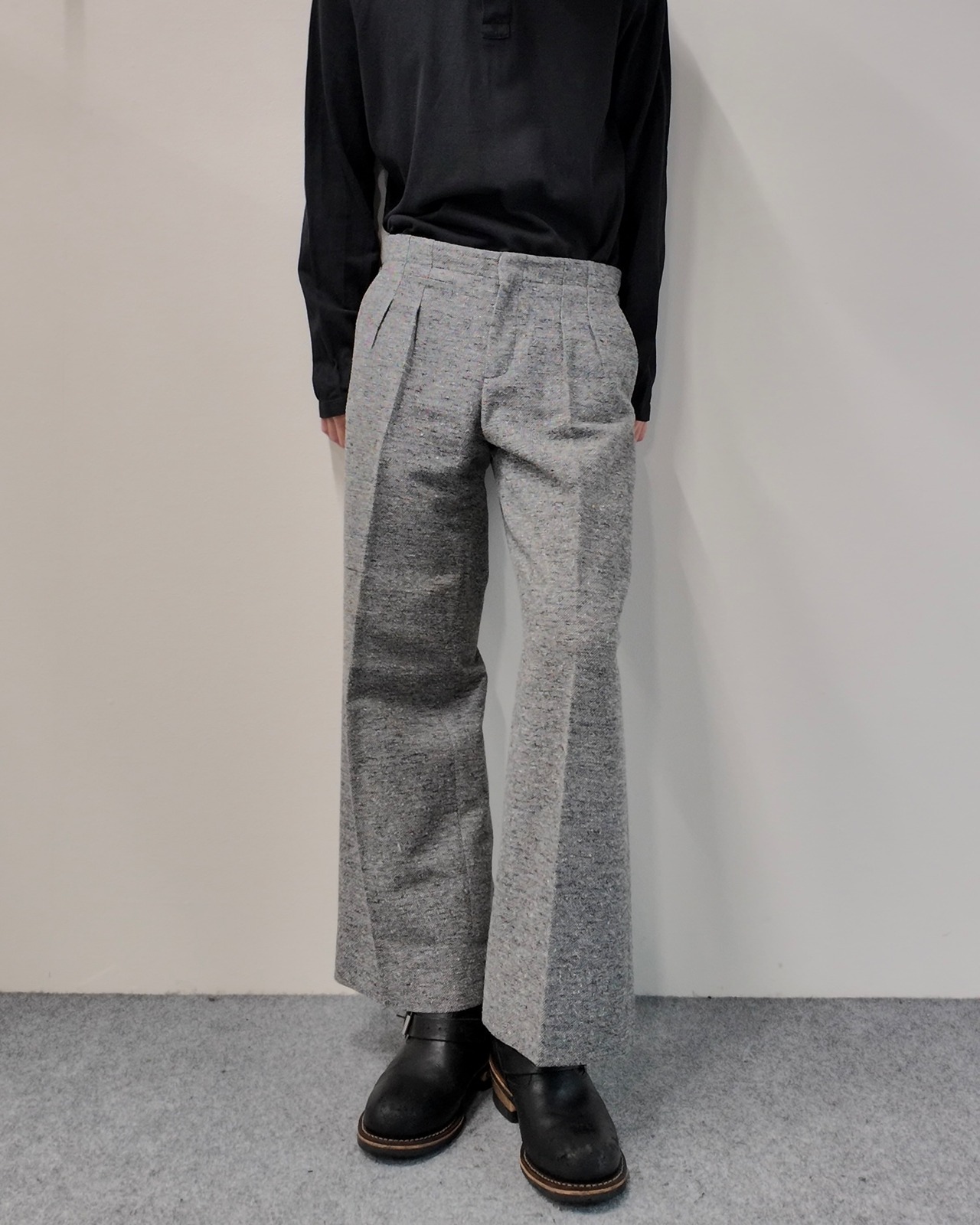 【Maison Margiela】cropped nep grey pants