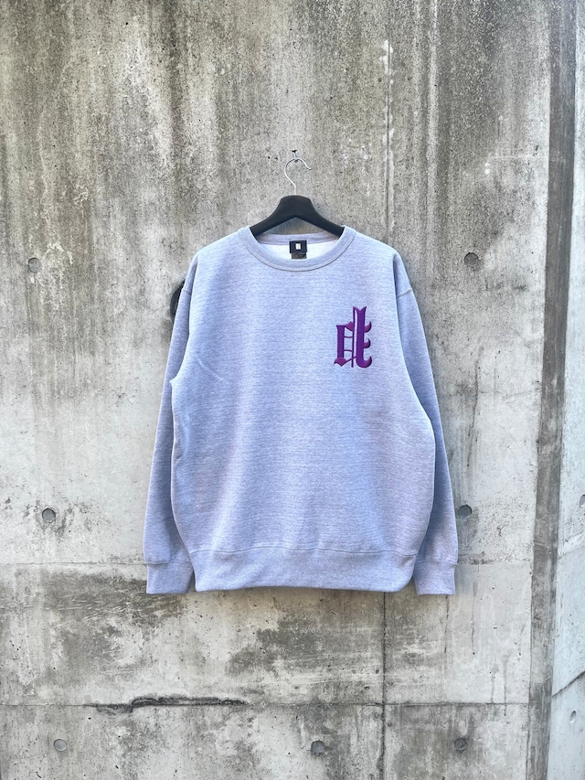 Upside Down Old P Logo Crewneck  　【Gray】