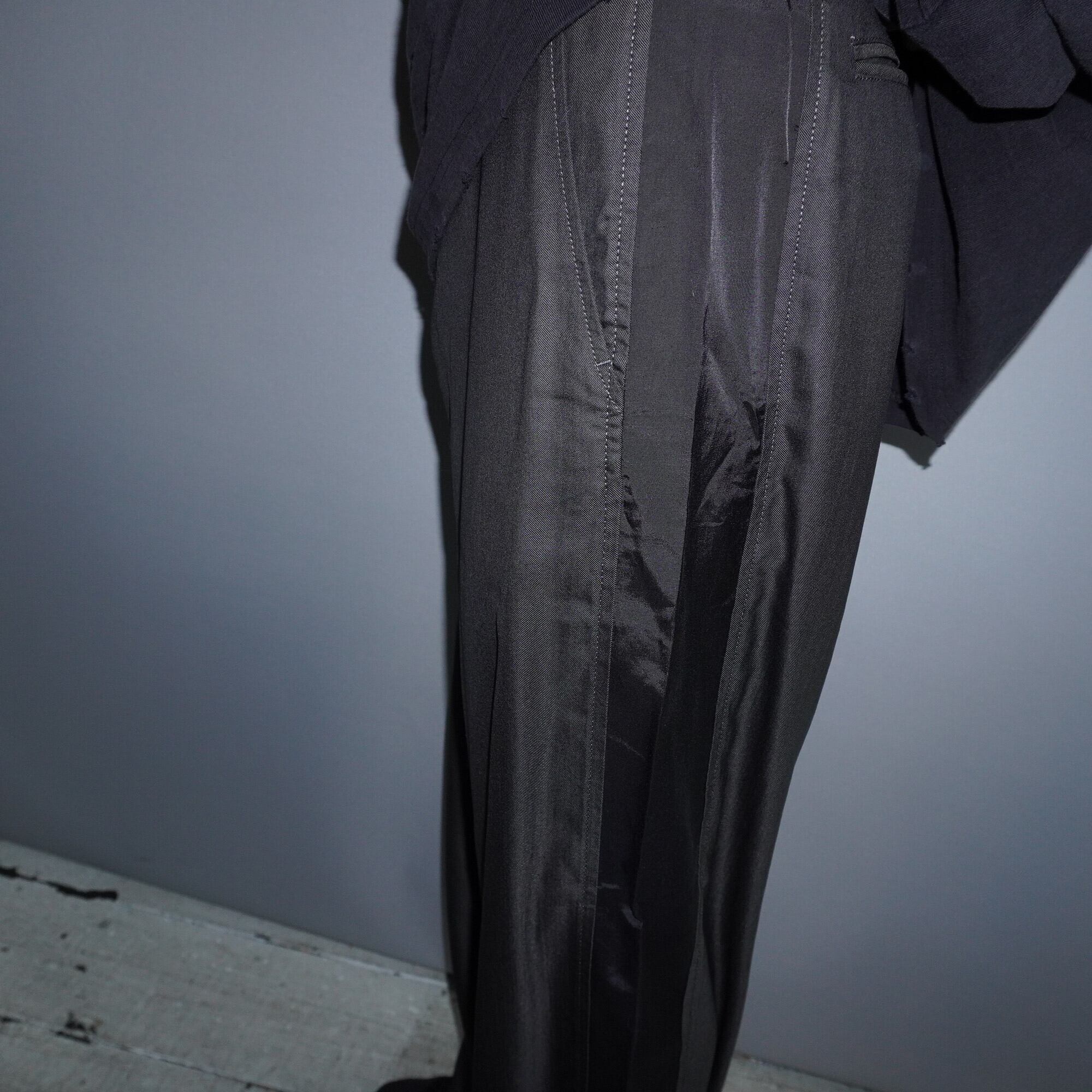 EMPORIO ARMANI】アルマーニ サイドラインワイドスラックス EMPORIO ARMANI】アルマーニ サイドラインワイドスラックス