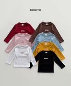 【 bonito / 予約 】Color rib T