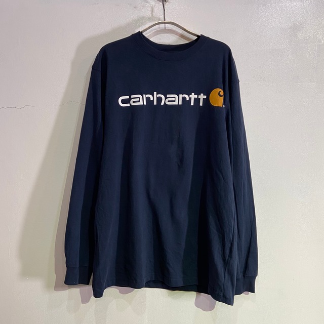 『送料無料』Carhartt カーハート　フロントロゴロンT　ネイビー　ストリート　ワーク