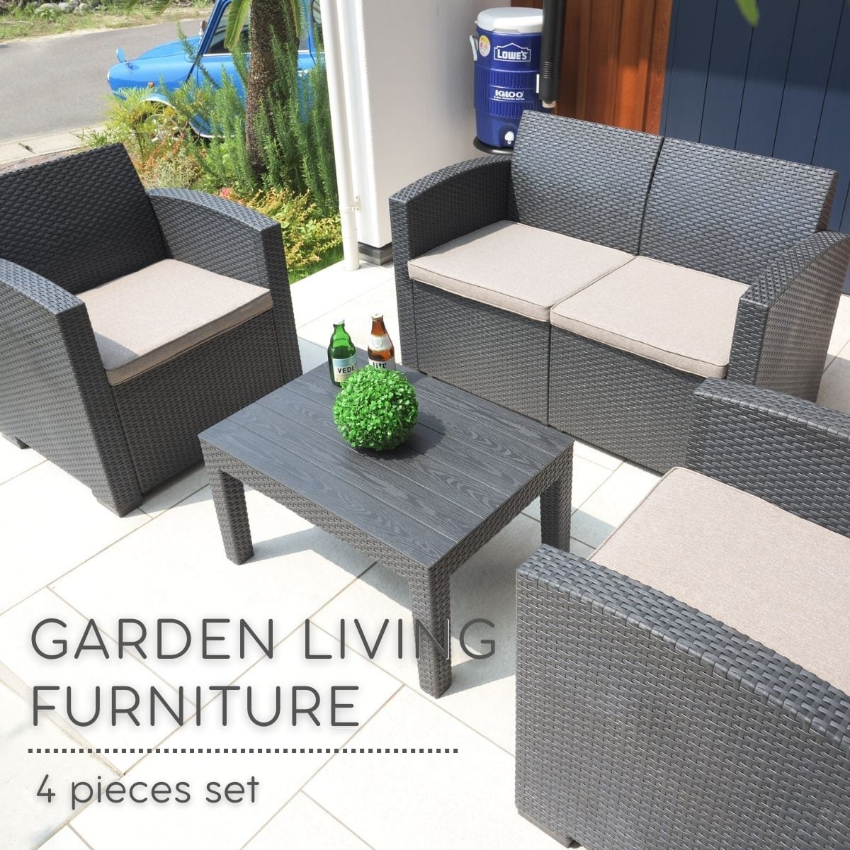Garden living furniture 4 pieces set - ガーデンリビング4点セット -