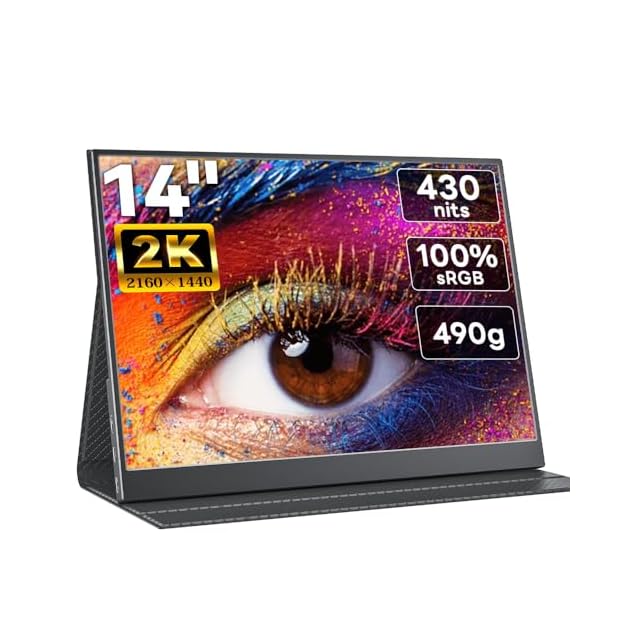 MAGICRAVEN モバイルモニター 14インチ 2K解像度 ディスプレイ MAGICRAVEN モバイルモニター 14インチ 2K解像度 ディスプレイ