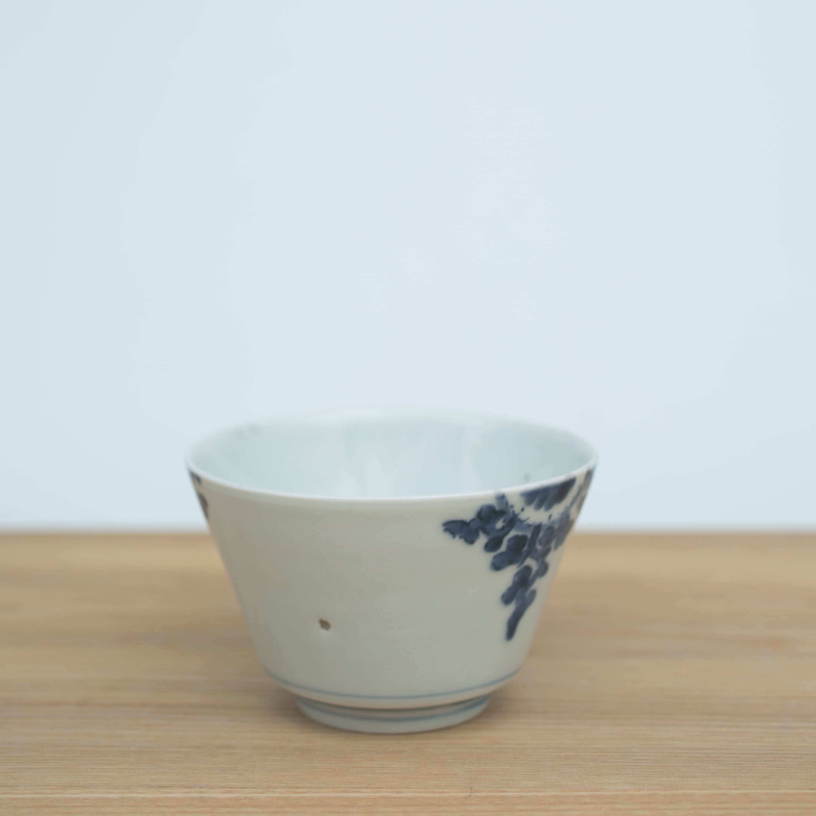 古伊万里蕎麦猪口　金継ぎ練習用　金継ぎ　No3 江戸中期 キズ有訳ありアウトレット☆ 金継ぎ材料 金継ぎ練習 古伊万里 染付