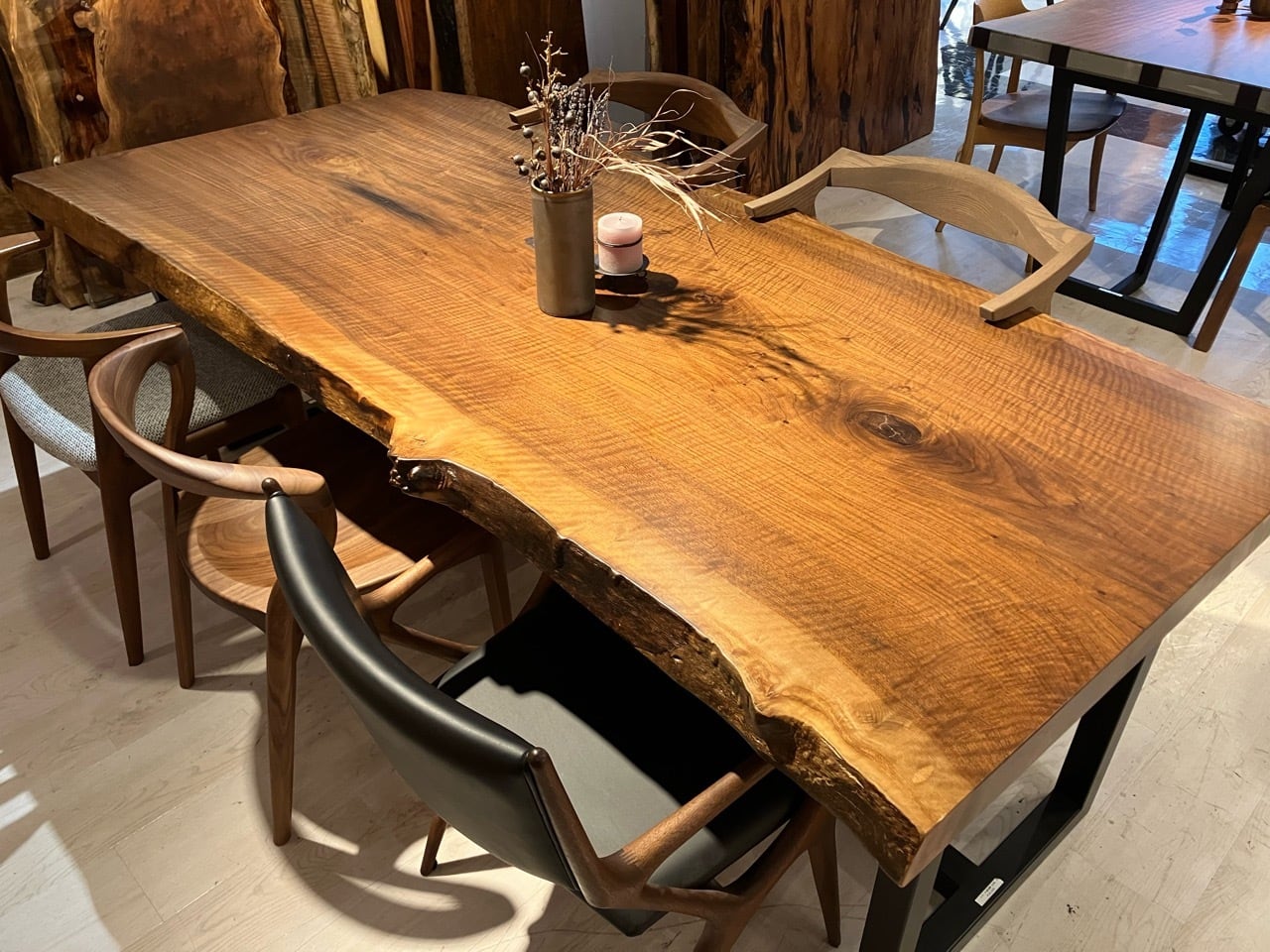 Premium】ウォールナット_2100×900-930-900×60_青山店_テーブル天板/一