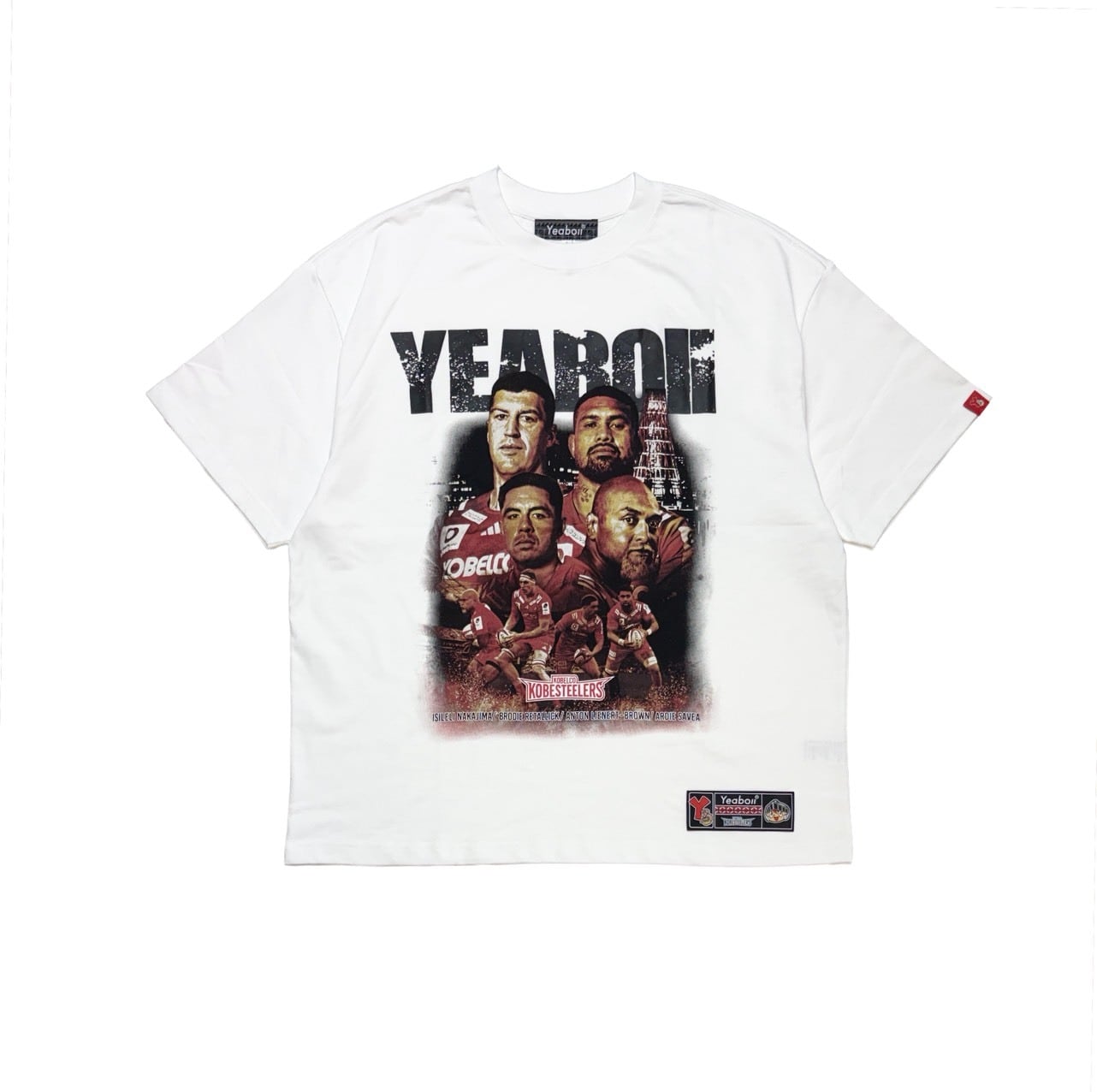 KOBELO STEELERS 応援Tシャツ4枚セット Yeaboii x KOBELCO KOBE STEELERS オリジナルデザインTシャツ