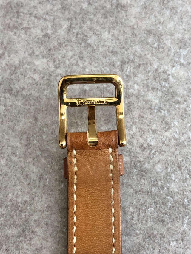 HERMES エルメス 腕時計 ブラウン ケリー レザー vintage ヴィンテージ オールド m64n6e