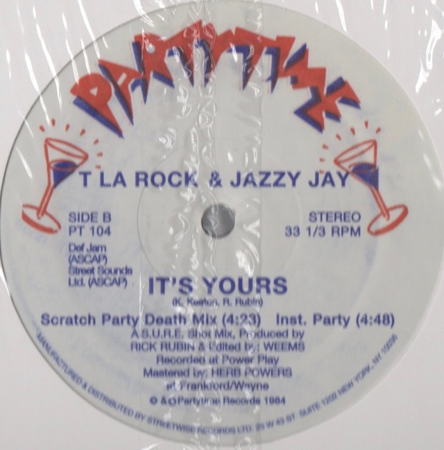 【12inch】T La Rock & Jazzy Jay / It's Yours COMPACT DISCO ASIA