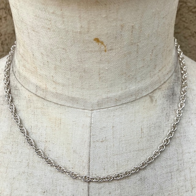 SILVER925 TWIST CHAIN NECKLACE/シルバー/ネックレス 