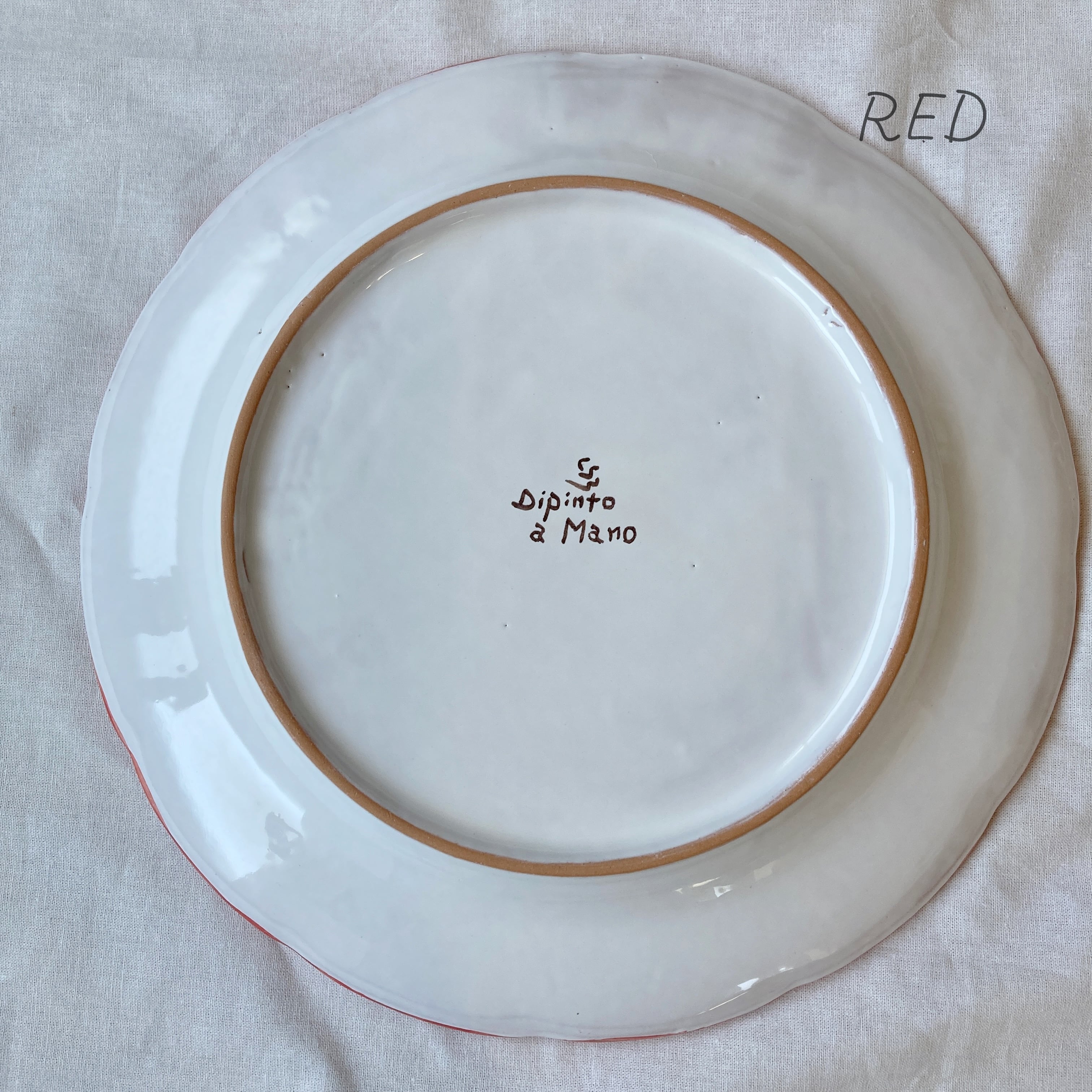 絵皿 26cm GEO017 マヨリカ焼き イタリア陶器 レモン柄 飾り皿 - 皿