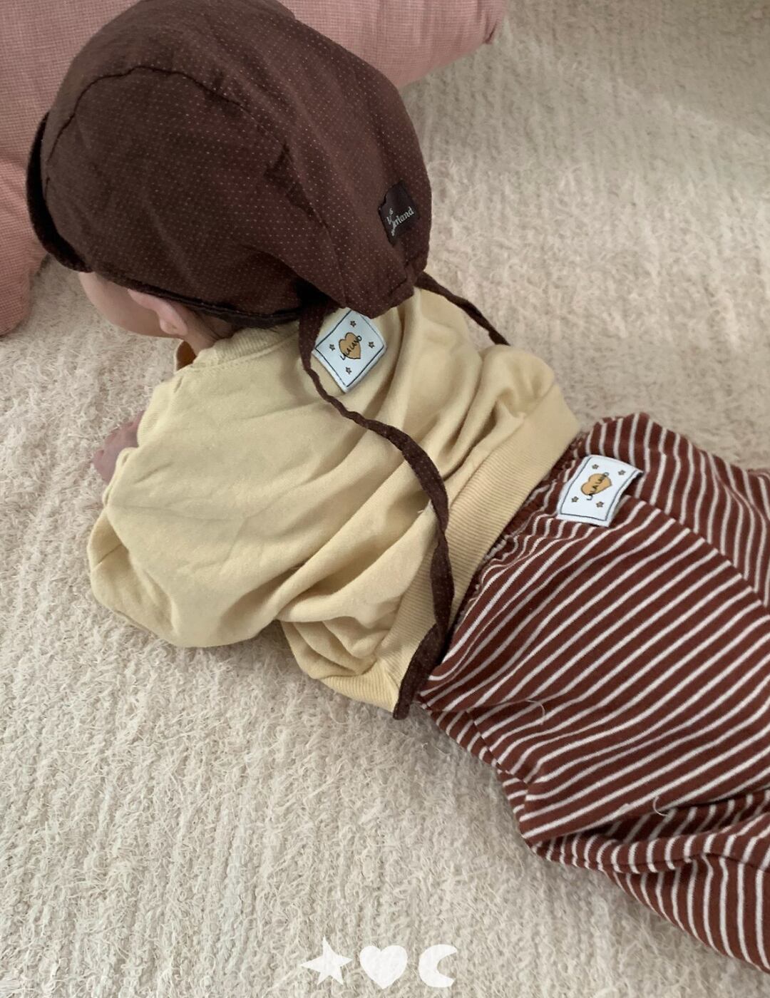送料無料【予約】/  babyストライプチュリーパンツ /lalaland
