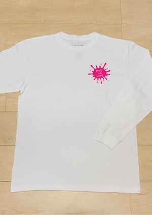 DIVE INTO WINE (White) / 長袖T-Shirt リブ仕様 / 5.6オンス ヘビーウェイト