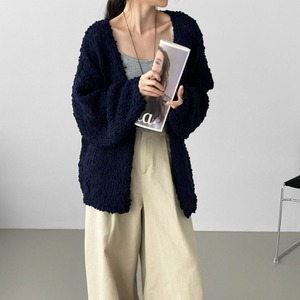 v-neck oversize knit cardigan J00071