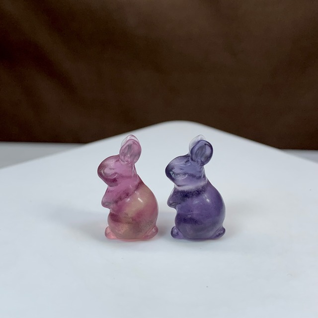 B04.フローライトうさぎさんペアセット