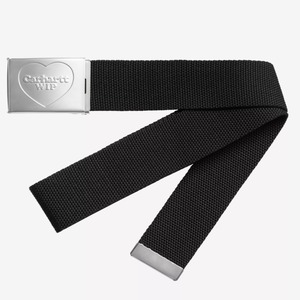 CARHARTT HEART CLIP BELT - BLACK/SLVER