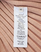 〈CÉLINE by phoebe philo〉Rib Knit Top