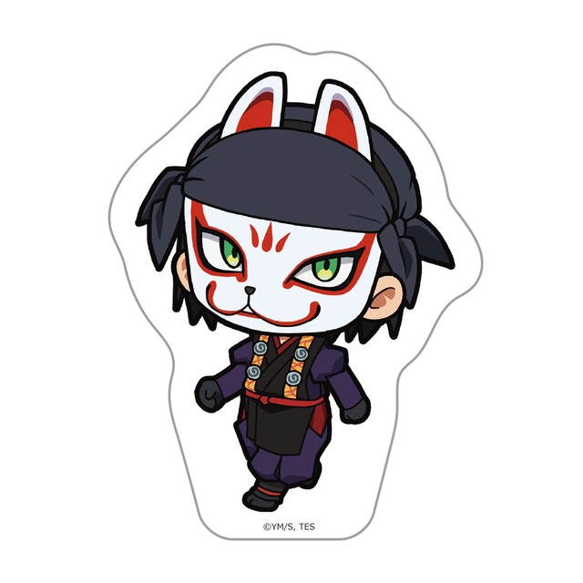 逃げ上手の若君 ついてっくダイカットステッカー 風間玄蕃