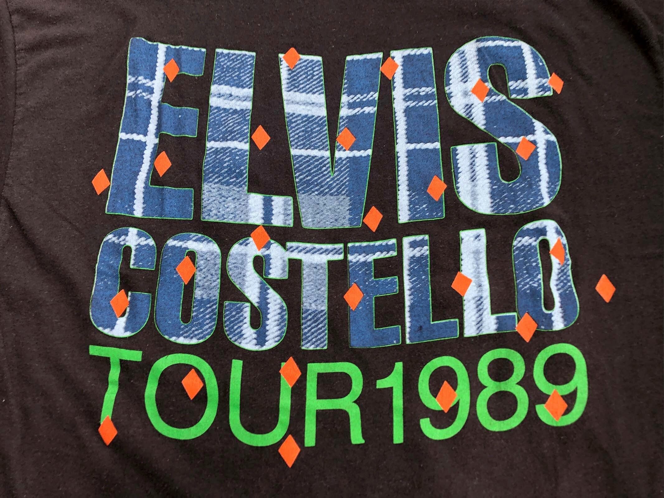 80s ELVIS COSTELLO『'89 SPIKE』ツアー Tシャツ 【XL】エルビス 80s ELVIS COSTELLO『'89 SPIKE』ツアー Tシャツ 【XL】エルビス