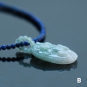 待望の再販！！翡翠とラピスの絶妙な色合いがgood！hikyu Top lapis lazuli necklace A貨翡翠 jd_ne1241