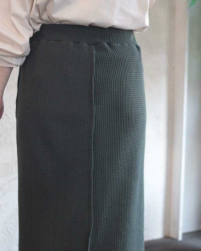 【Women select】ワッフルロングトップス　(250954)