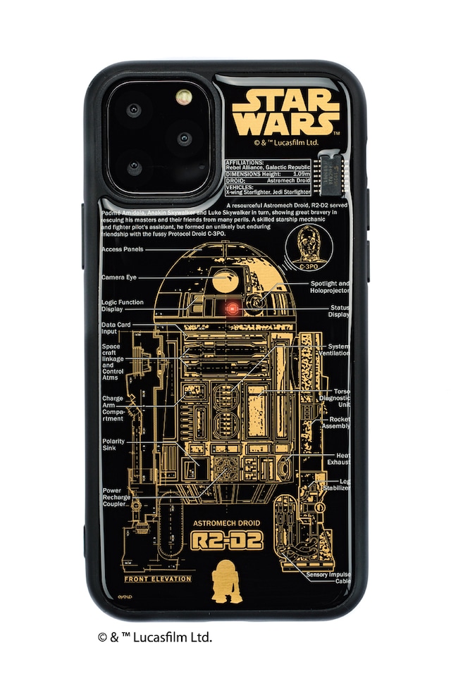 FLASH R2-D2 基板アート iPhone  11Pro ケース  黒