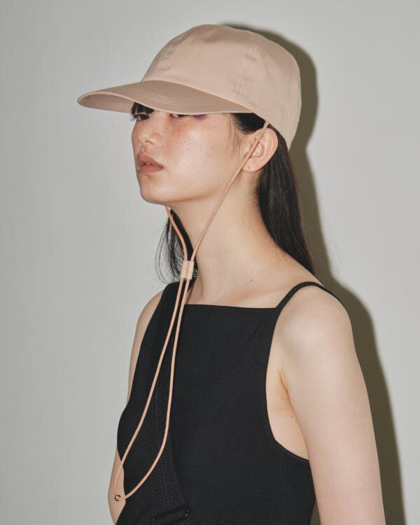 TODAYFUL ブラックキャップ ストラップ付き TODAYFUL トゥデイフル / LIFE's ライフズ / Leather Cord Cap レザー
