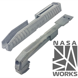 【NASA WORKS】ALIEN GLOCK スライド＆バレル1本セット　成形色グレー版)