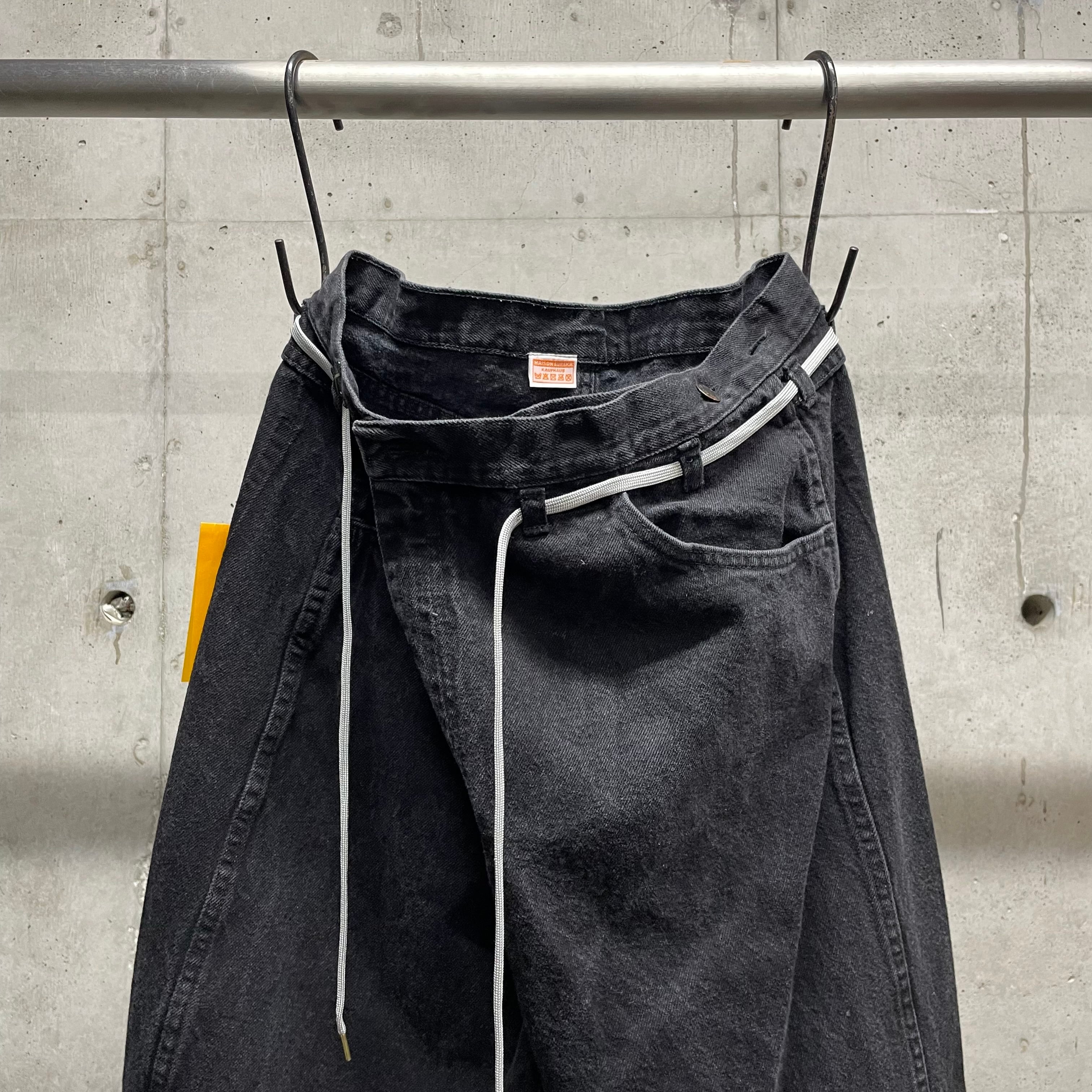 MAISON EUREKA】Ex.VINTAGE REWORK BIGGY PANTS_BLACK⑩ | marfa store