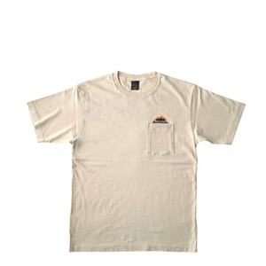 Mountains  OnePoket NEW LOGO T-SHIRT / Vintage beige / yellow