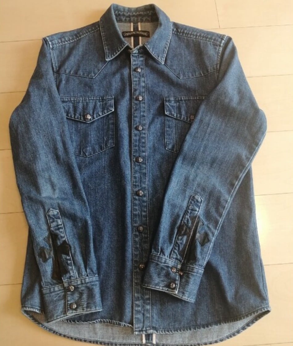 CHROME HEARTS クロムハーツ デニム ウエスタン シャツ