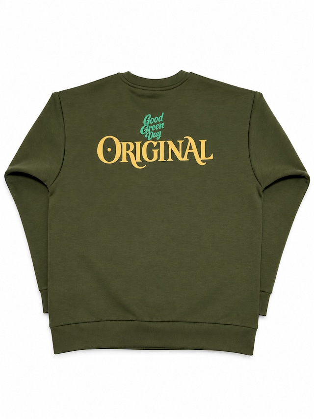 Good Green Day TECK SWEAT CREW GREEN【PRE ORDER】 Good Green Day TECK SWEAT CREW GREEN【PRE ORDER】