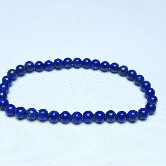 ラピスラズリ ブレスレット 5mm 一点物 メール便可 [M便 1/10] 111-48423