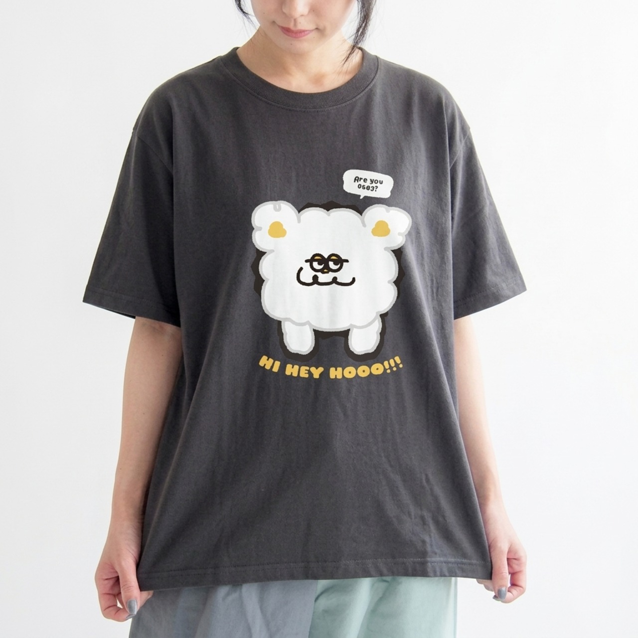 【クリマ先行販売！】POP OUT HOOO T-shirt  突き抜け！とびだせ！Hoooさん　プリント T シャツ ユニセックス - 3
