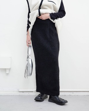 1980s Euro vintage - boucle knit skirt