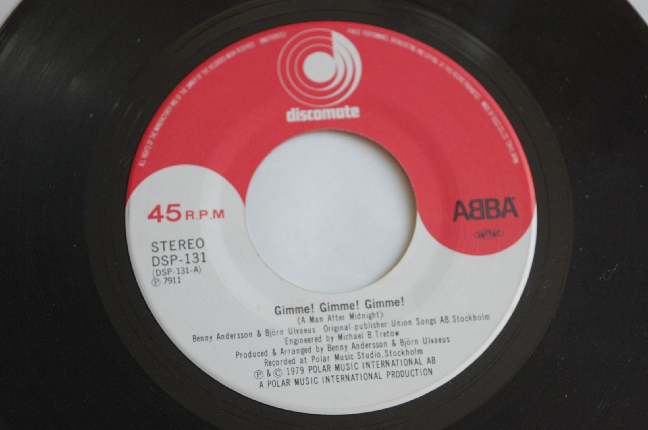 アバ / ギミー・ギミー・ギミー【ABBA DSP-131 JAPAN 7“Vinyl USED