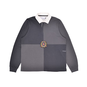 Mサイズ/POP TRADING COMPANY/ポップトレーディングカンパニー/ROYAL RUGBY POLO IN ANTHRACITE