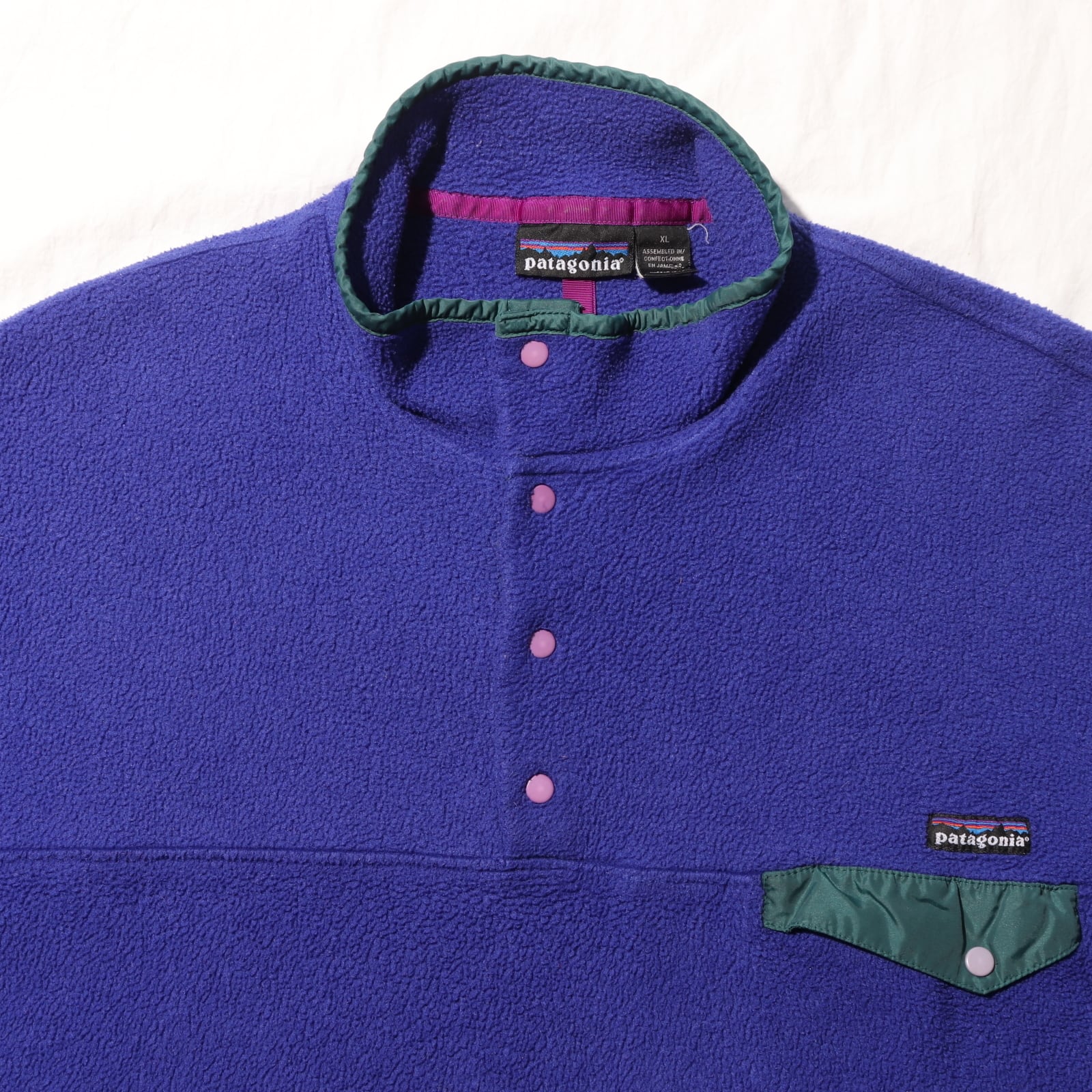 美品 XL 雪無し 94年 青紫 シンチラスナップT Patagonia 美品 XL 雪無し 94年 青紫 シンチラスナップT Patagonia