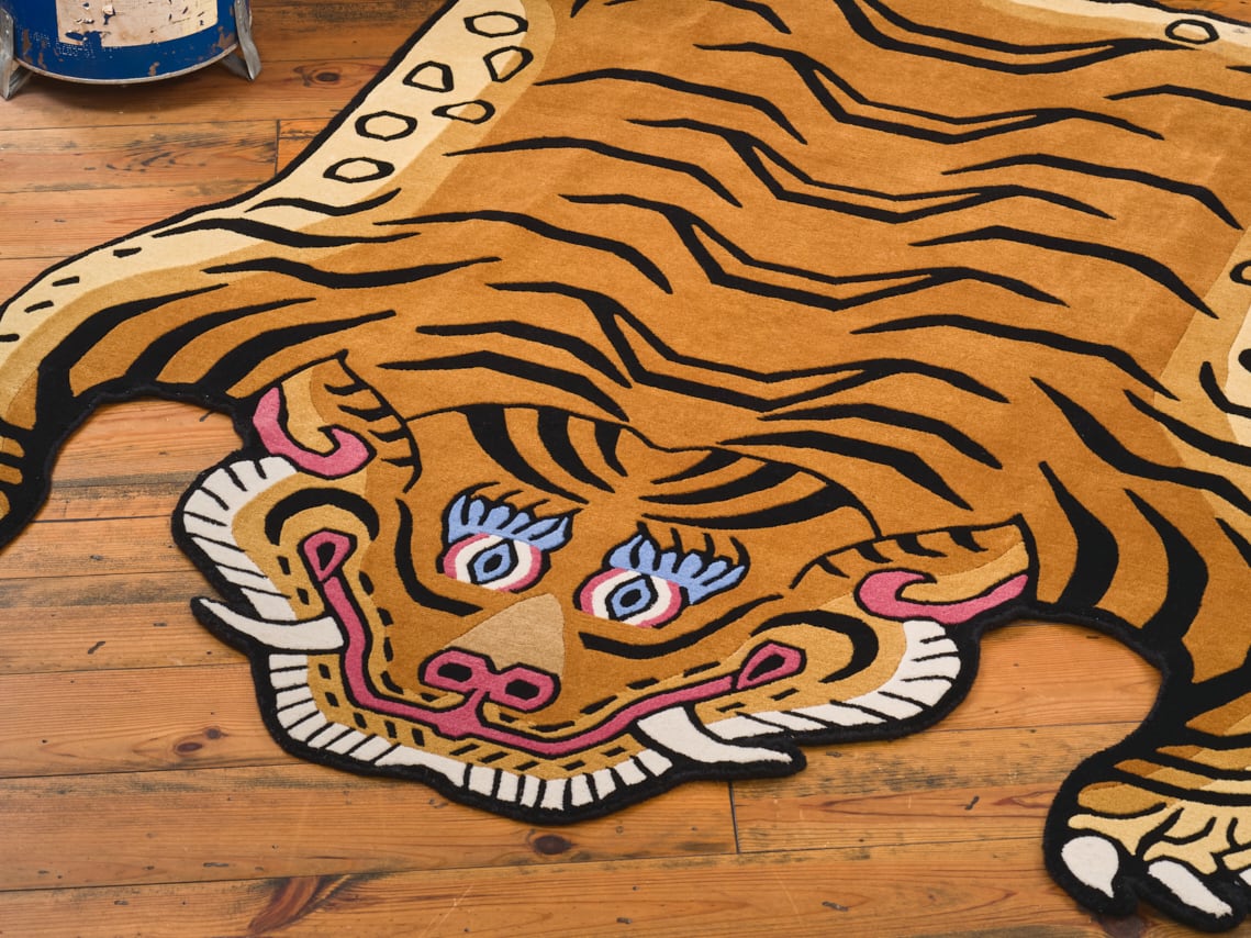 Tibetan Tiger Rug 《XXXLサイズ•ウール017》チベタンタイガーラグ