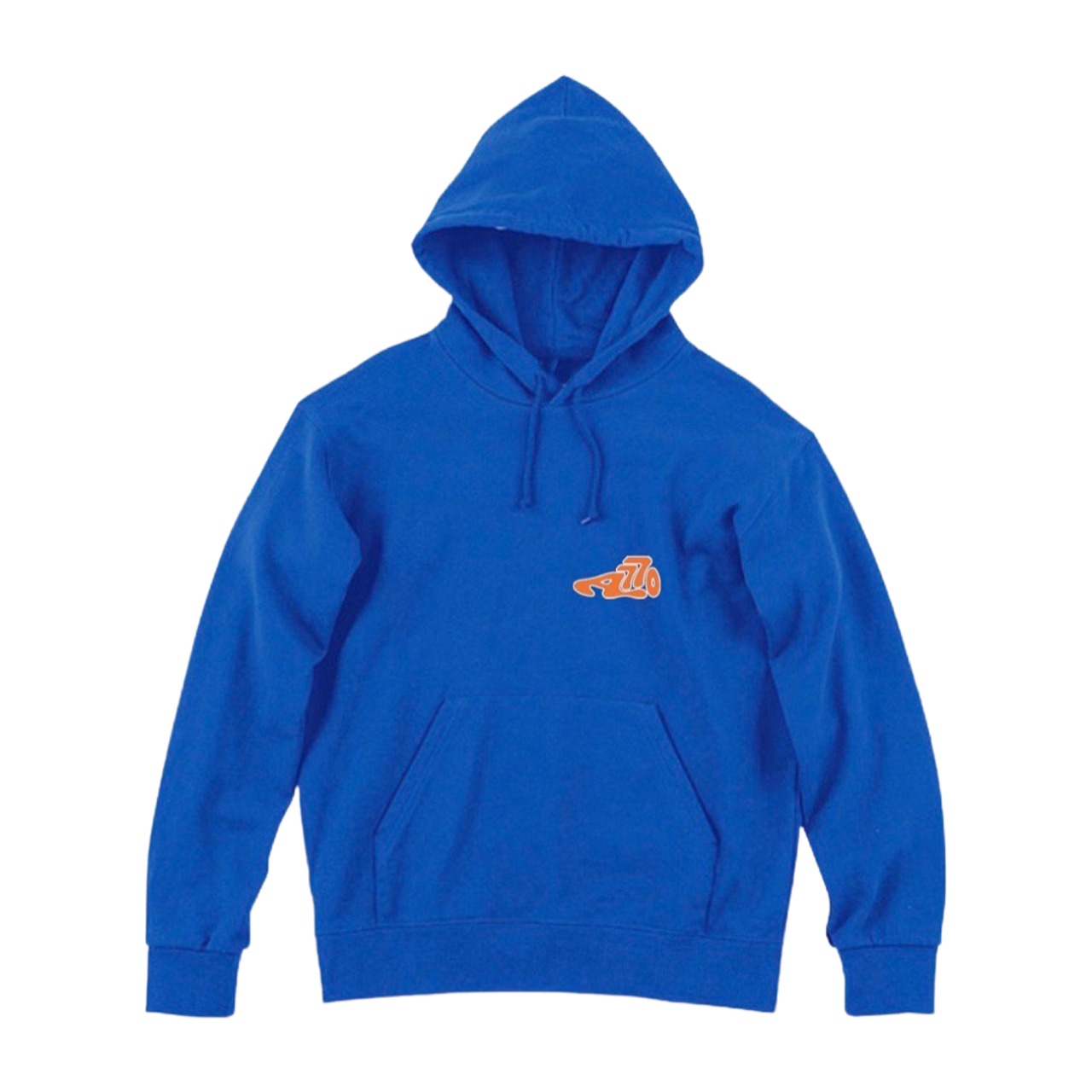 KICKS Logo Sweat hoodie / blue×orange