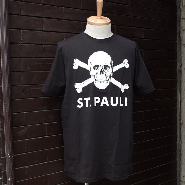FC ST.PAULI Official T-Shirt” Skull Print Black / [FCザンクトパウリ] オフィシャル Tシャツ  スカルプリント ブラック | Small Change ｜ヴィンテージ 古着 SmallChange（スモールチェンジ）