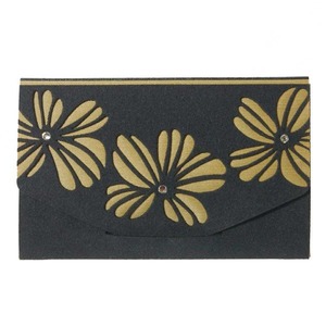 Chop!! チョップ　■ Plumeria Business Card Holder プルメリア 名刺入れ　【 スワロフスキー (R) ・ クリスタル 使用】 MADE IN JAPAN ・ 手洗いOK 