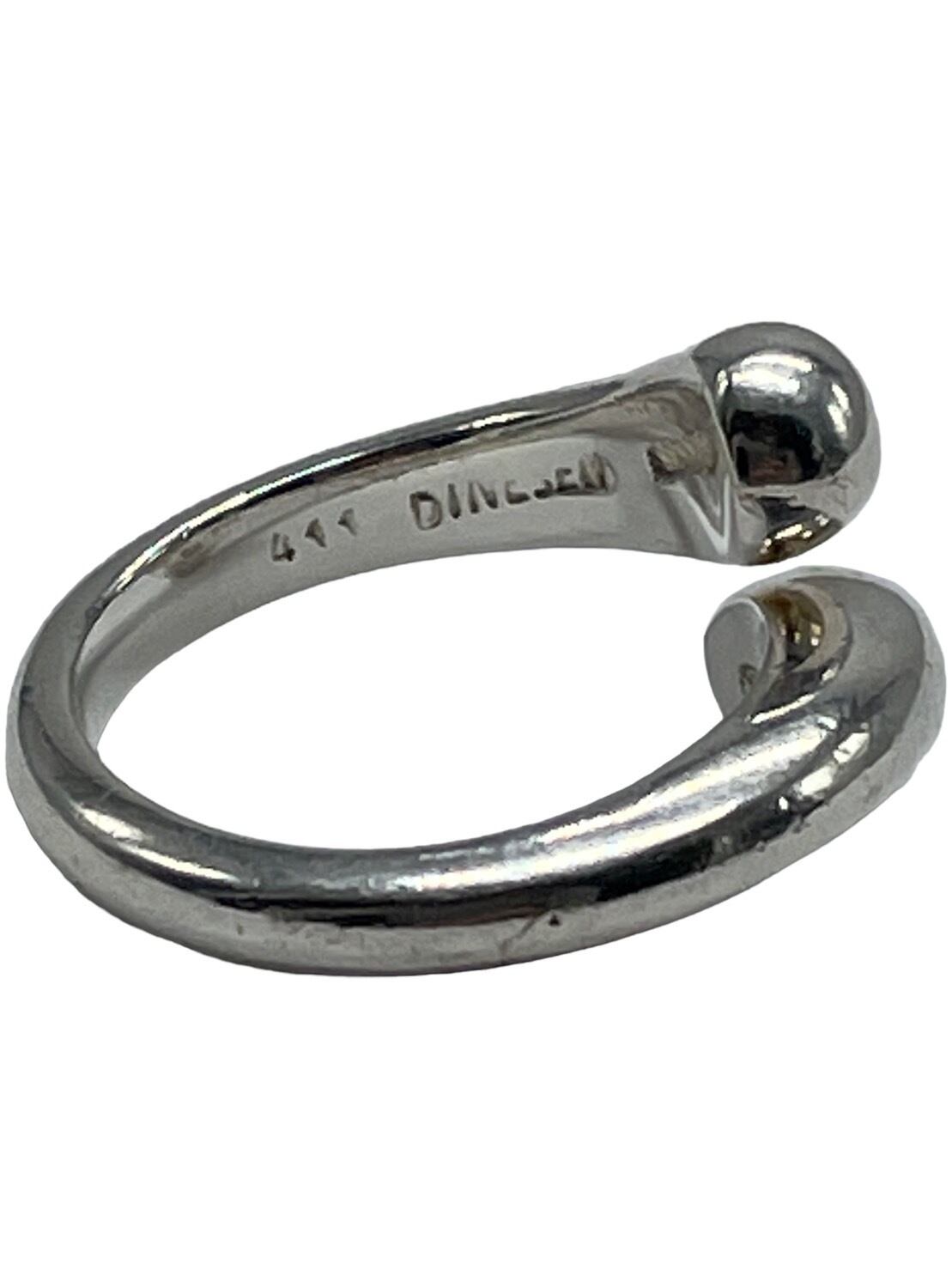 1円 ジョージ ジェンセン 411 SV925 リング EF385 ジョージジェンセン リング 指輪 1A AG925 約8.5～9号 Georg Jensen