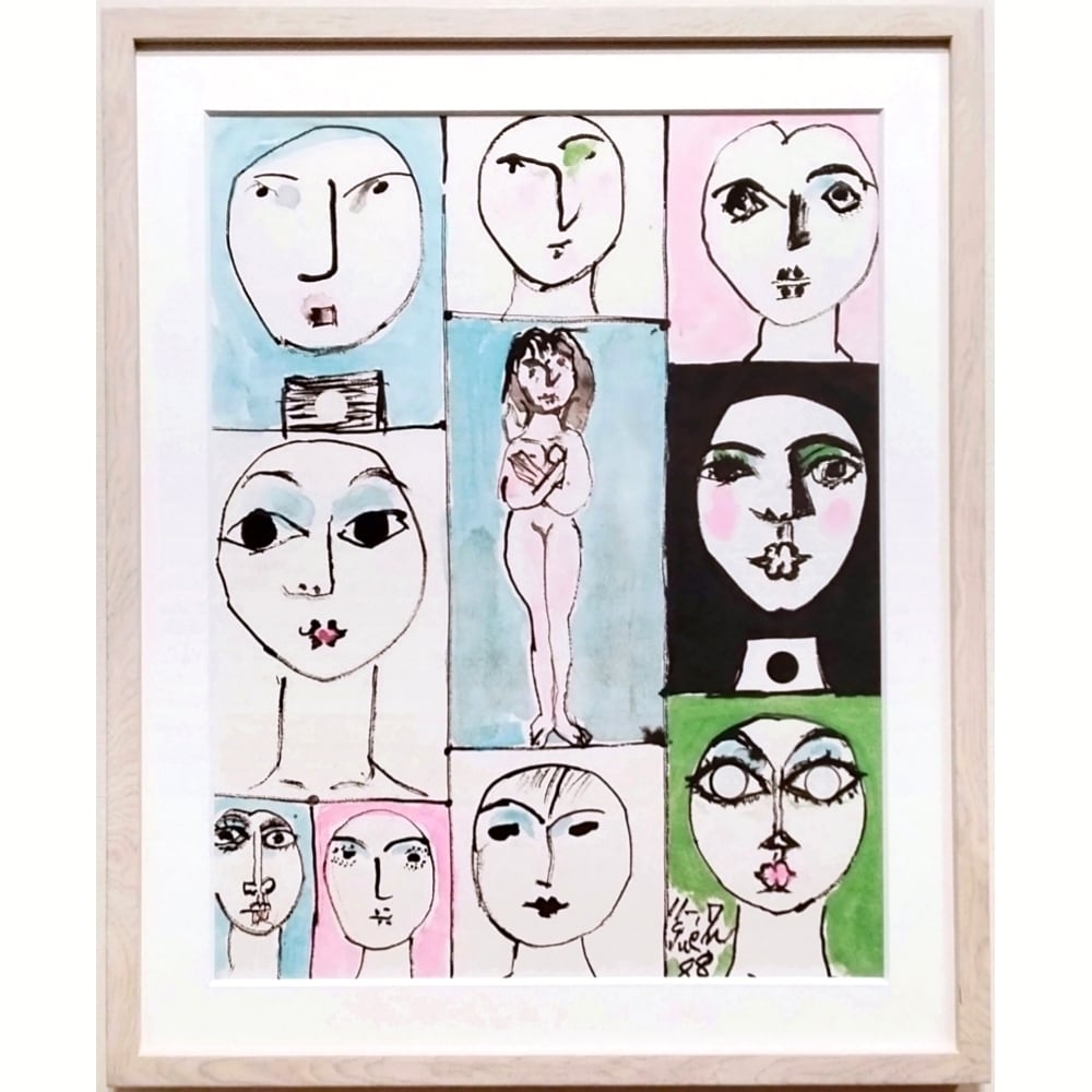Sold Out】猪熊弦一郎「『FACES』より 顔 B」 | アトリエウチノ