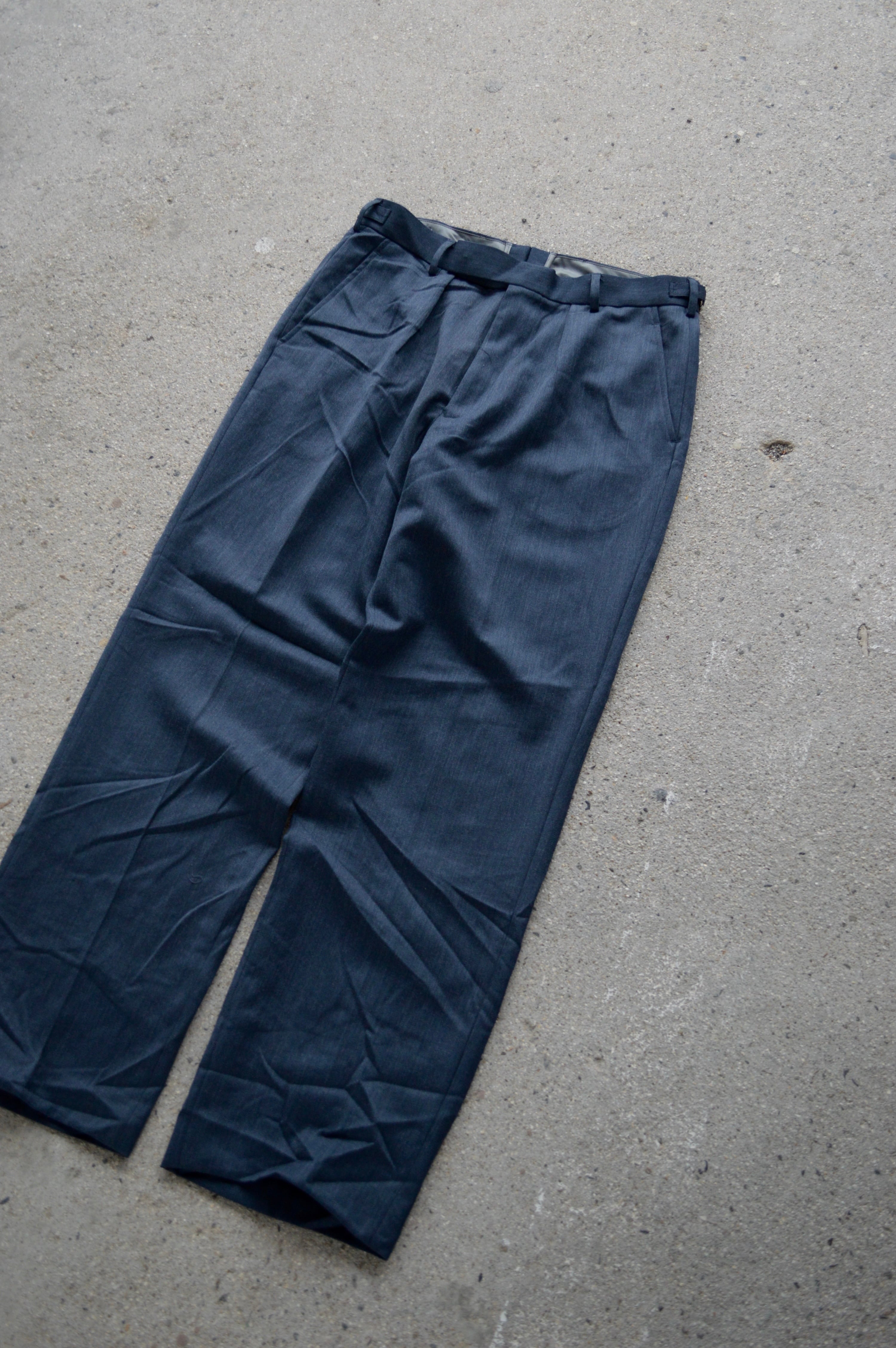 Royal Air Force 00s No.2 RAF Dress Wool Trousers Dead Stock Navy