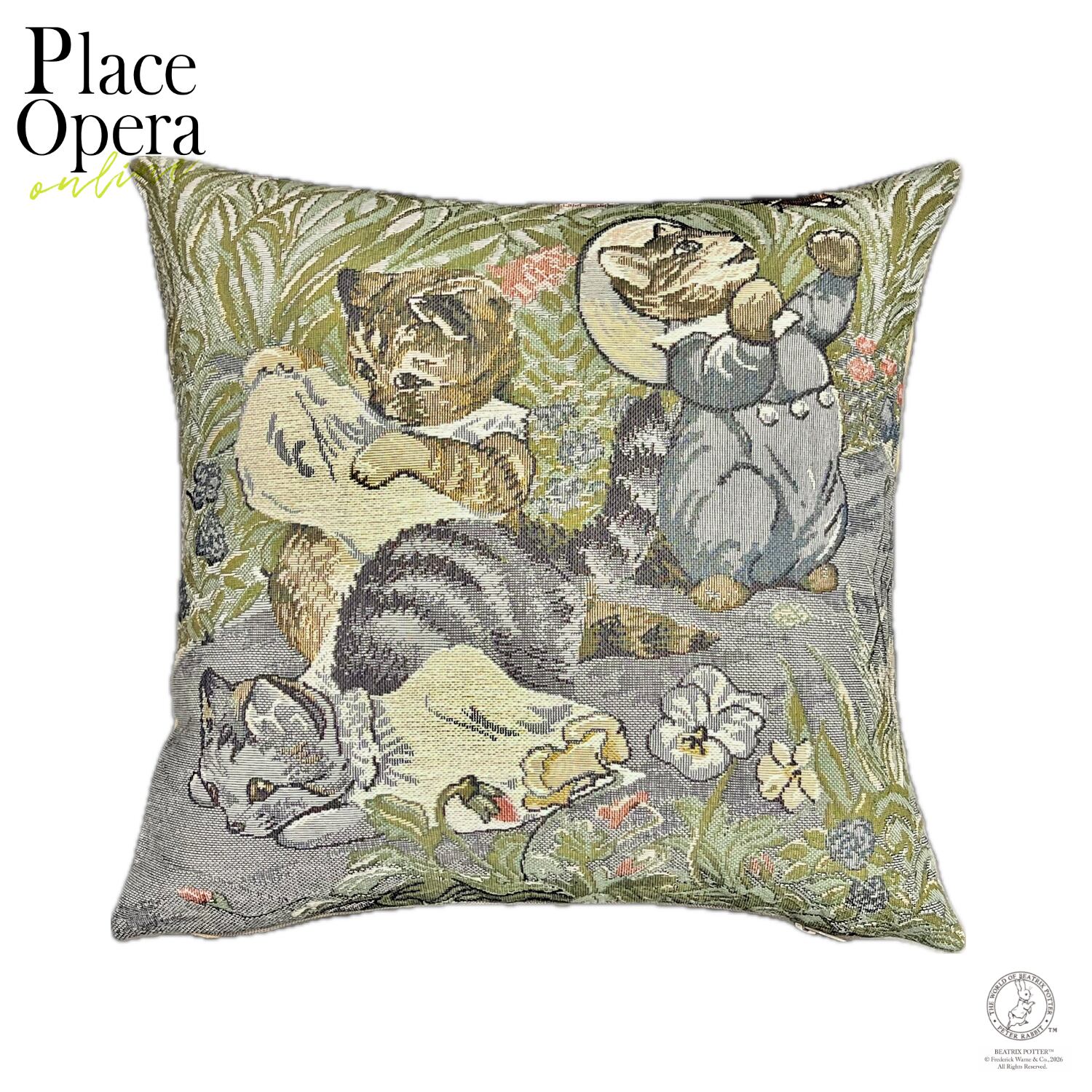 【クッション・35cm】こねこのトム/ピーターラビットシリーズ