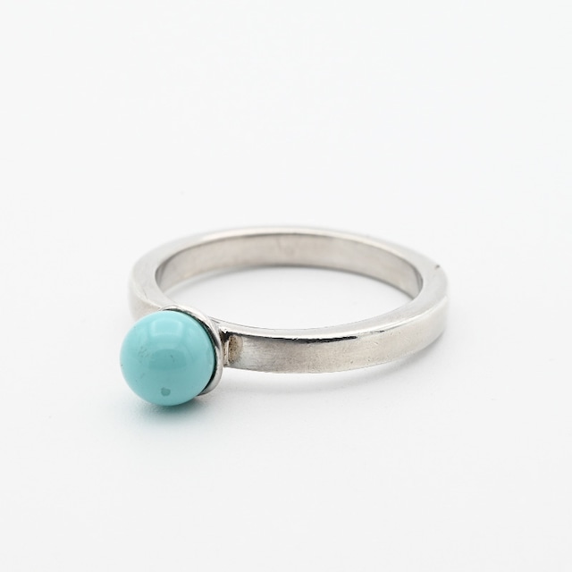 1990’s Turquoise Stone Ring By ZINZI #17.0 / Netherlands