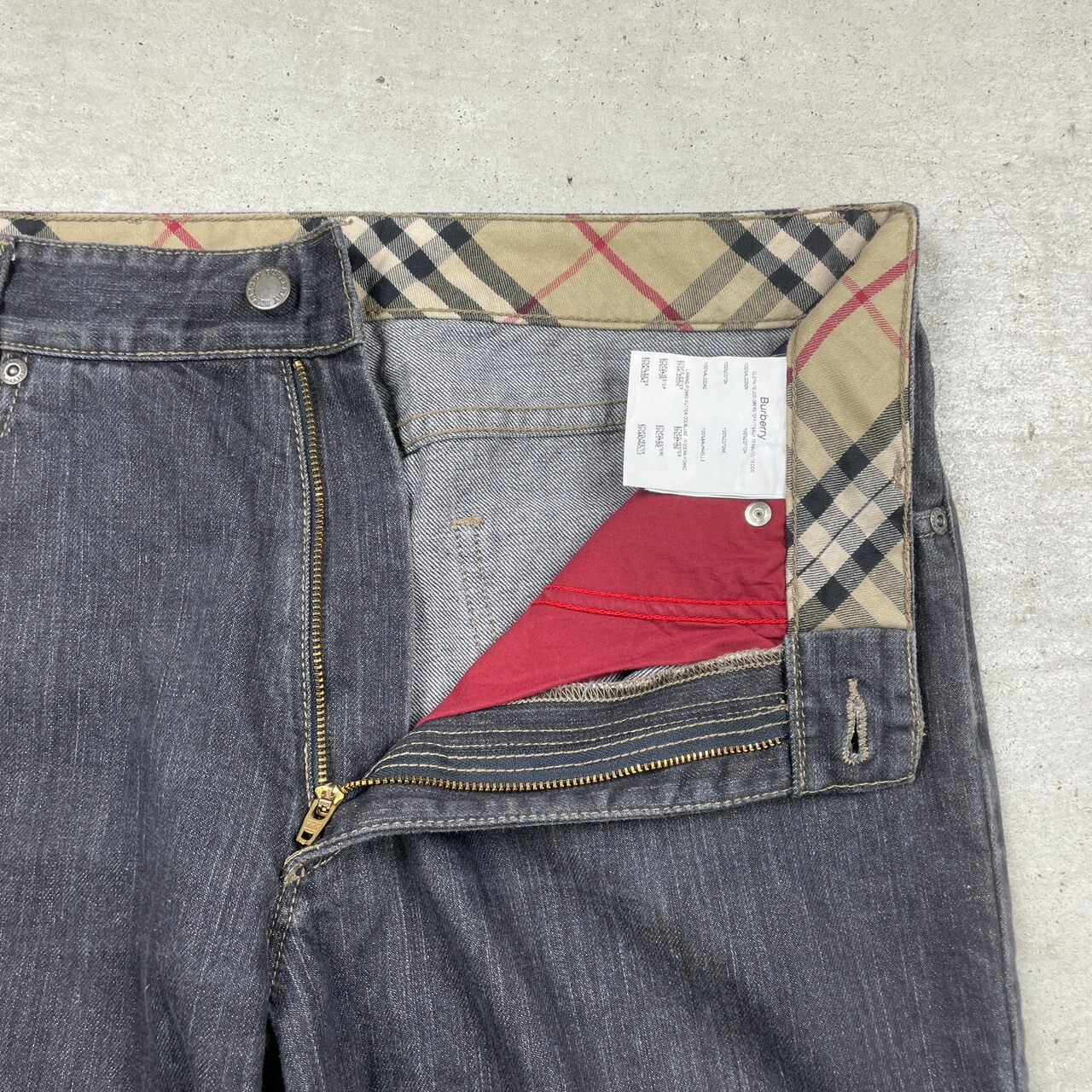 BURBERRY LONDON バーバリー ロンドン ブラックデニムパンツ 